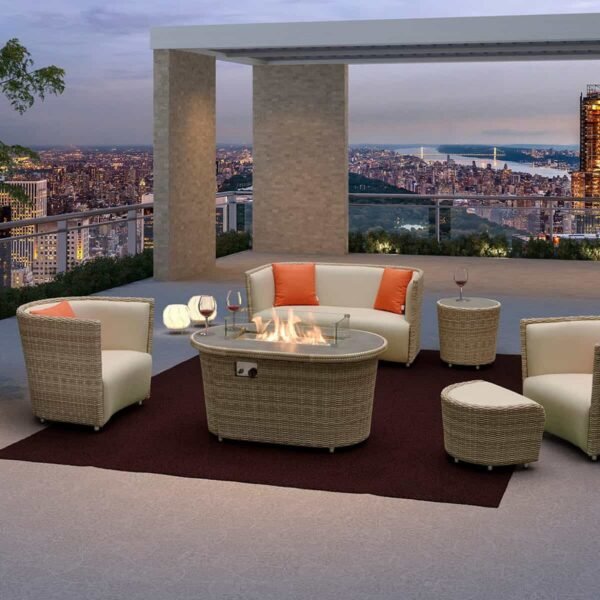 Luxury Garden Sofa With Fire Pit range